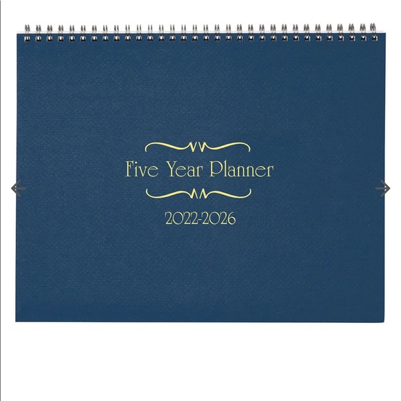 NEW Navy Blue Five Year Planner 2022-2026